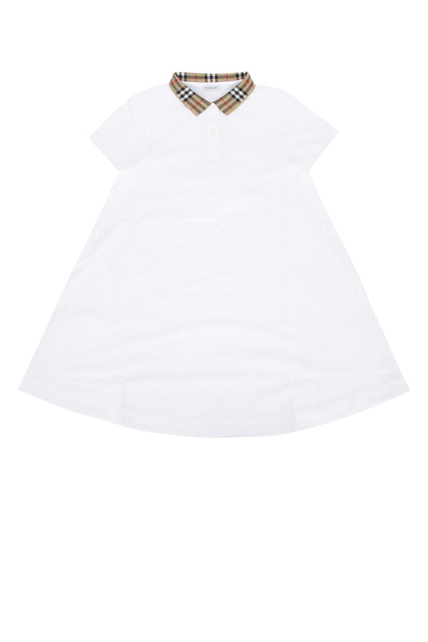 Burberry Jr Astrid 100% Cotton dress in white