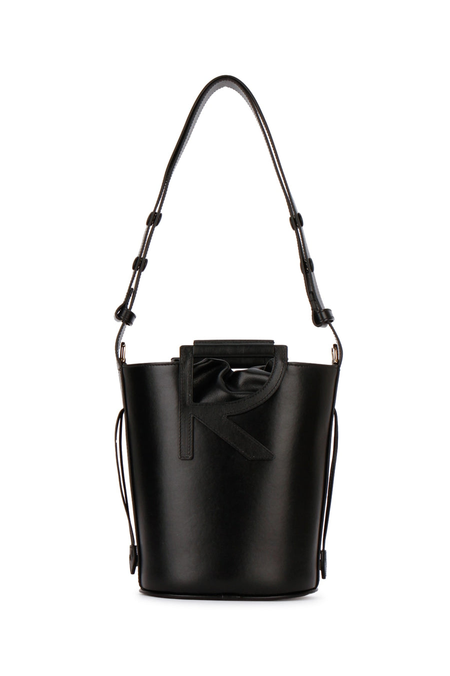 Roger Vivier Leather bucket bag in black
