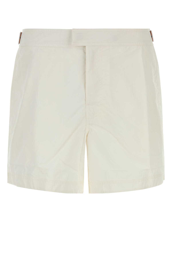 Zegna Exterior: 100% Nylon swimming shorts in white