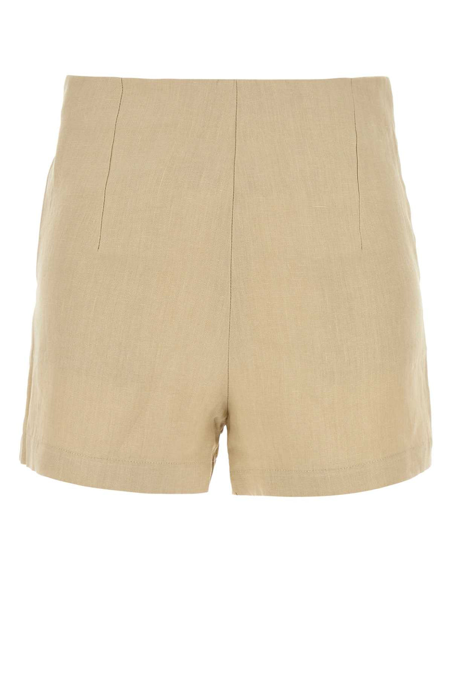 Le Kasha 100% Organic linen bermuda shorts in beige