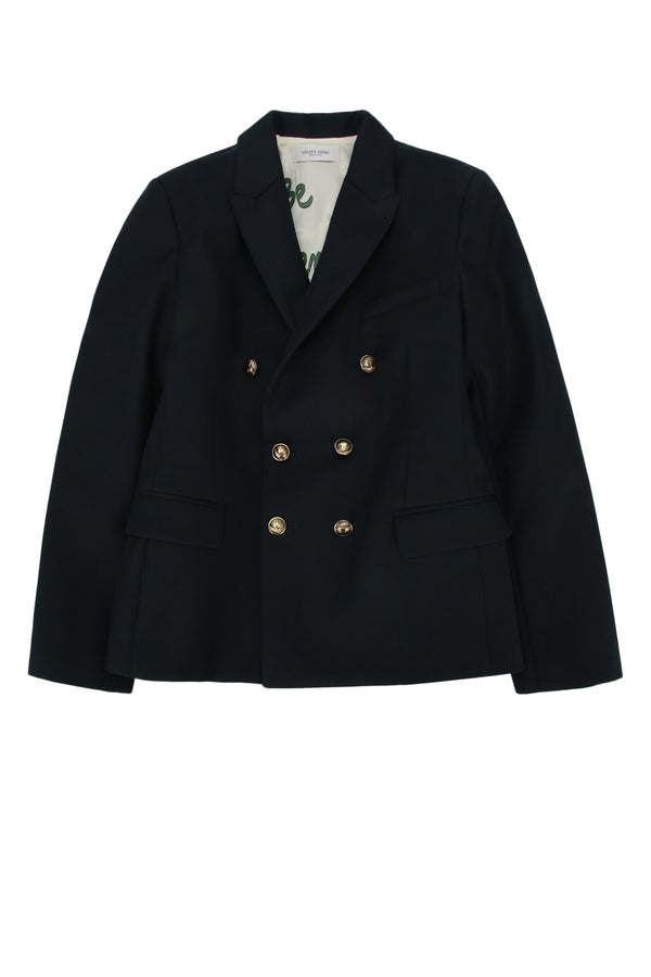 Golden Goose Kids Main fabric: 45% wool blazer in navy