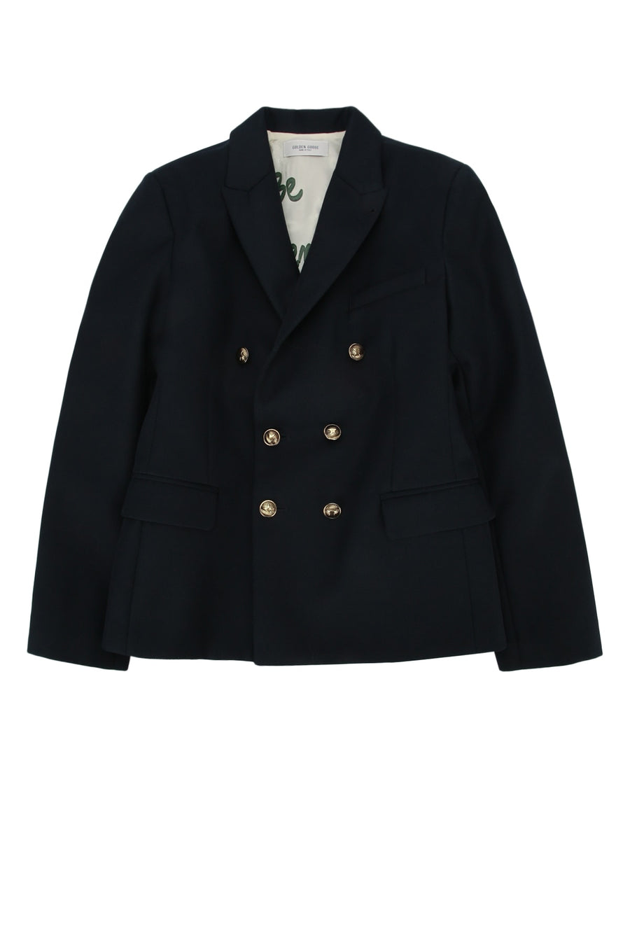 Golden Goose Kids Main fabric: 45% wool blazer in navy