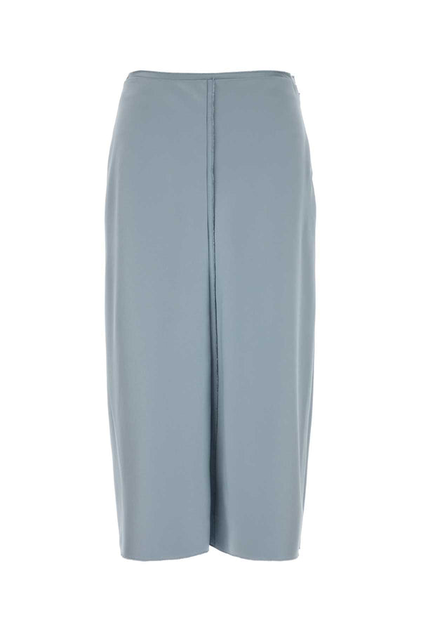 AMI Paris Skirt Exterior: 95% Polyester 5% Elastane; Lining: 100% Polyester skirt in blue