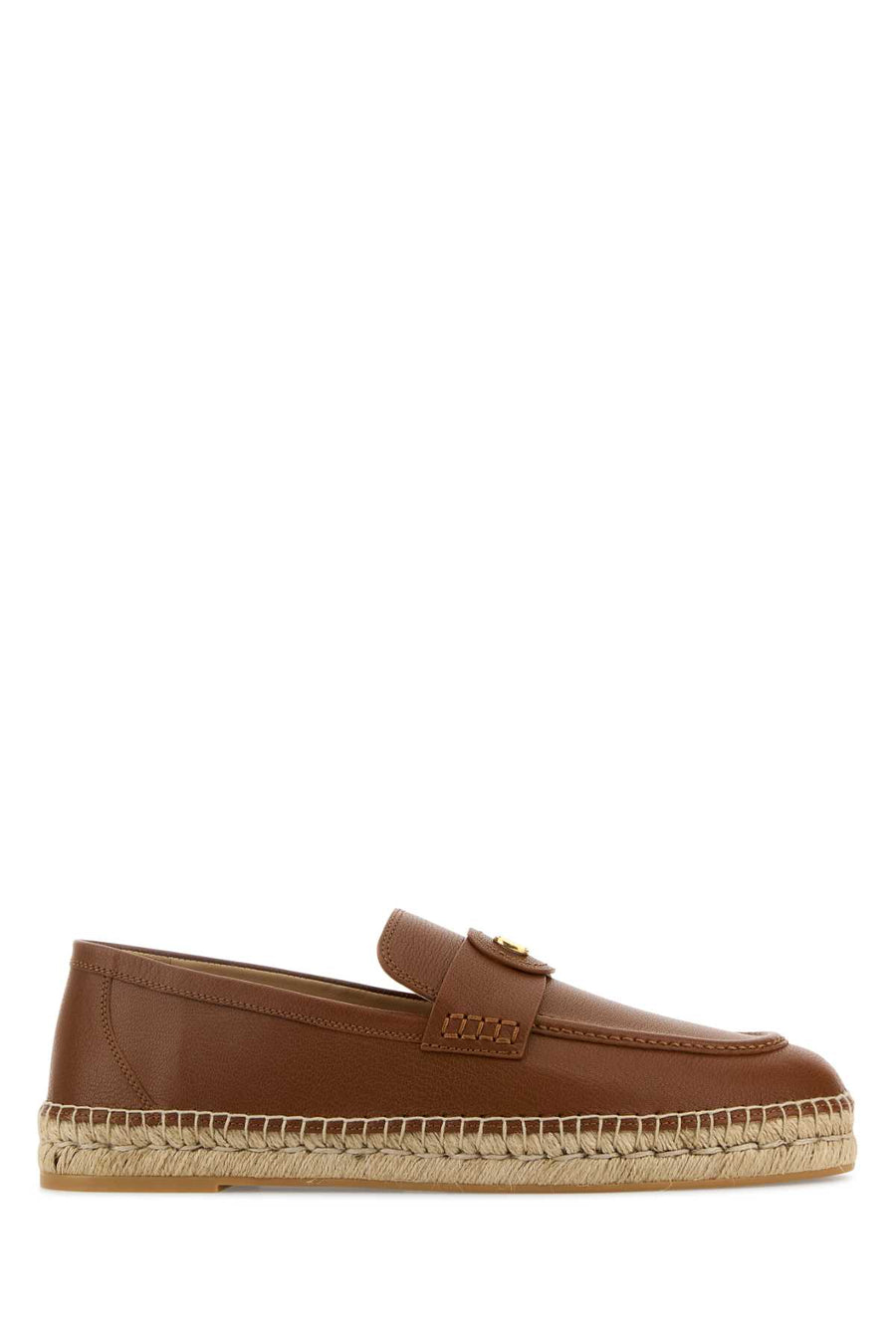 Valentino Garavani Valentino Goat leather (Capra aegagrus hircus domesticated) espadrille in brown