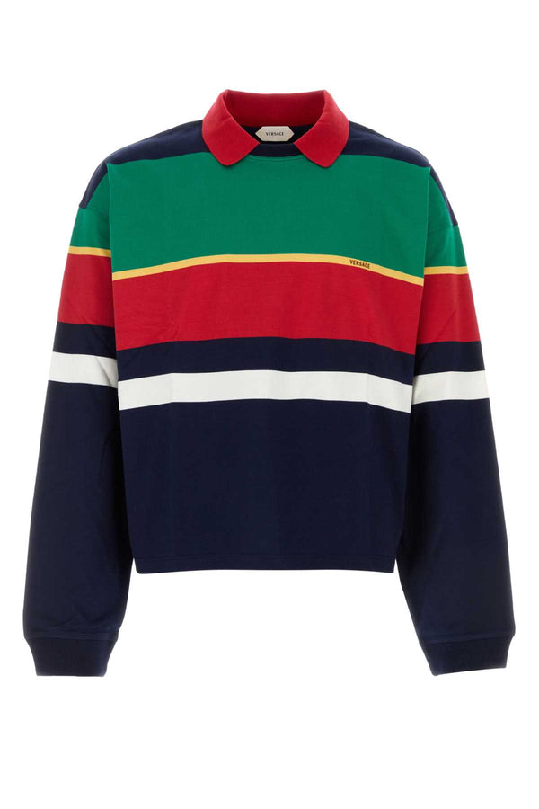 Versace 100% Cotton sweater in multicolor
