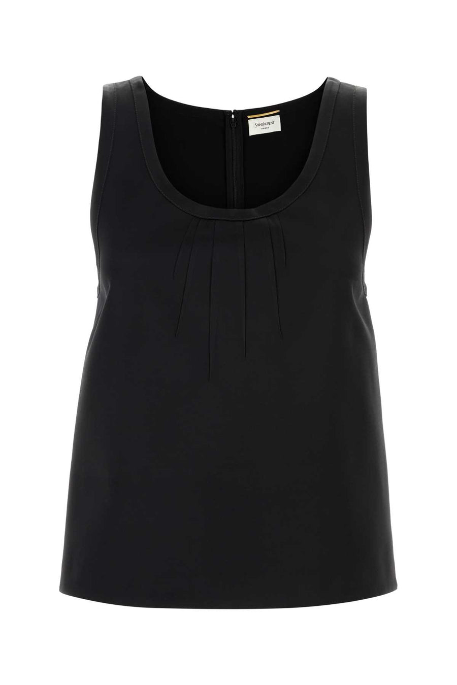 Saint Laurent Tailleur 100% Viscose tank top in black