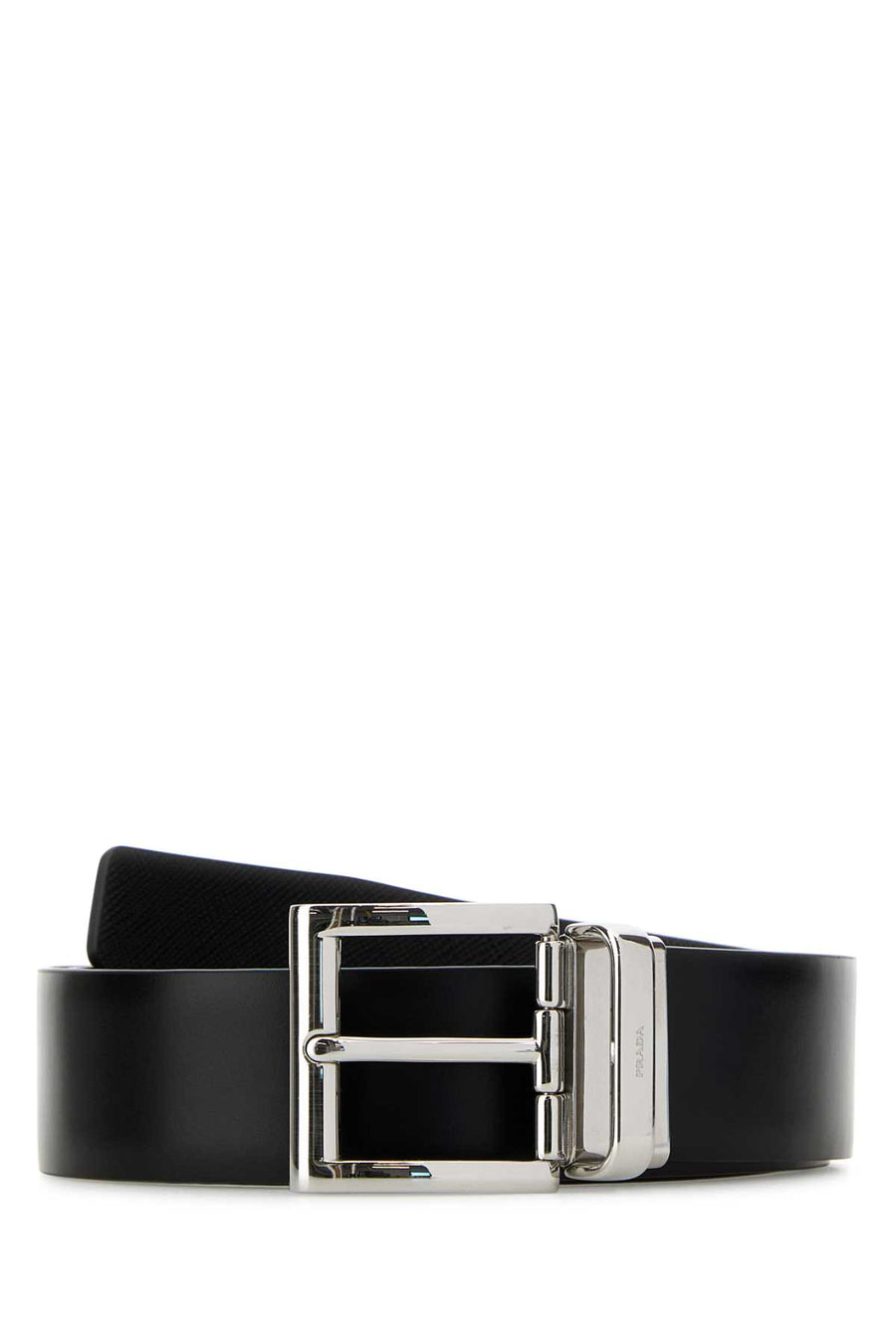 Prada 100% Vitello belt in black