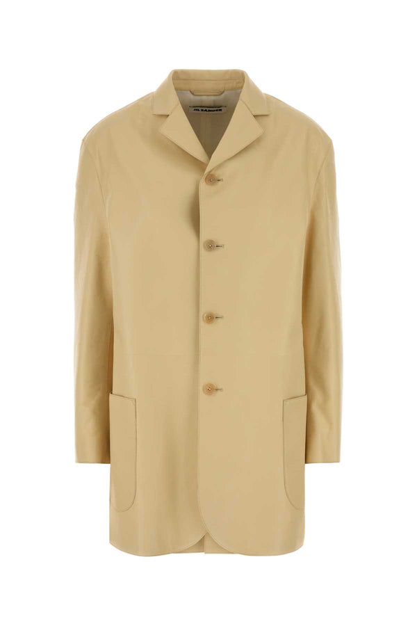 Jil Sander Exterior: 100% Calf Leather; Lining: 100% Viscose blazer in beige