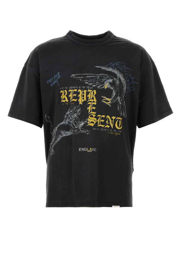 Represent 85% Organic cotton t-shirt in black