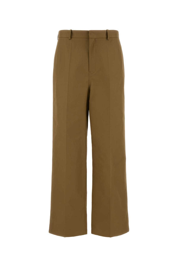 Balenciaga 100% Cotton trousers in camel