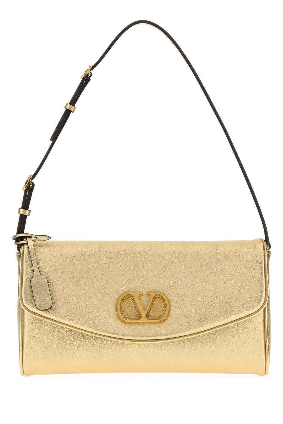 Valentino Garavani Devain Exterior: 100% Nappa leather shoulder bag in gold