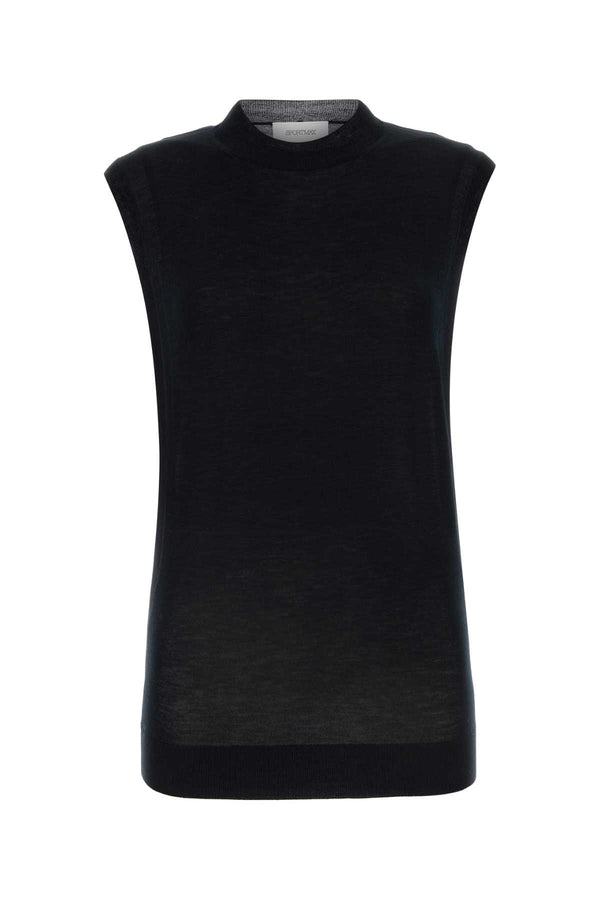 Sportmax 70% Wool sweater in black