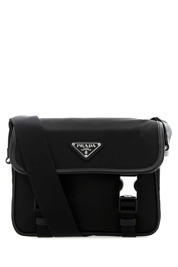 Prada 100% recycled nylon crossbody bag in black