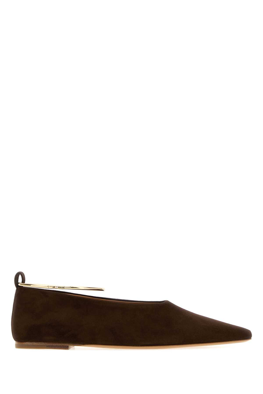 Jil Sander Exterior: 100% Suede flat in brown
