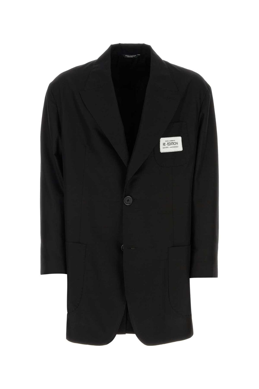 Dolce & Gabbana Exterior: 56% Cotton blazer in black