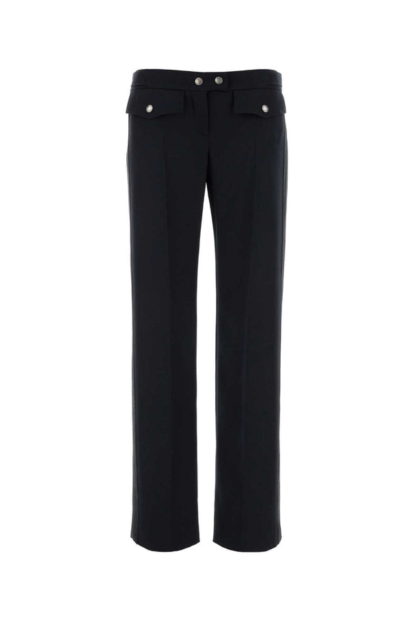 Alexander McQueen 100% Wool trousers in navy