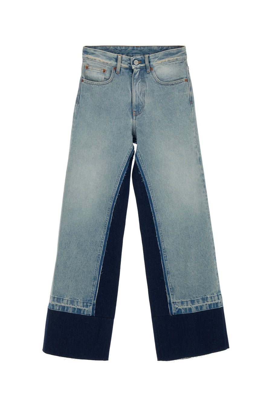 MM6 Maison Margiela Pockets 100% Cotton (primary fabric); 65% Polyester 35% Cotton (pocket lining) jeans in blue
