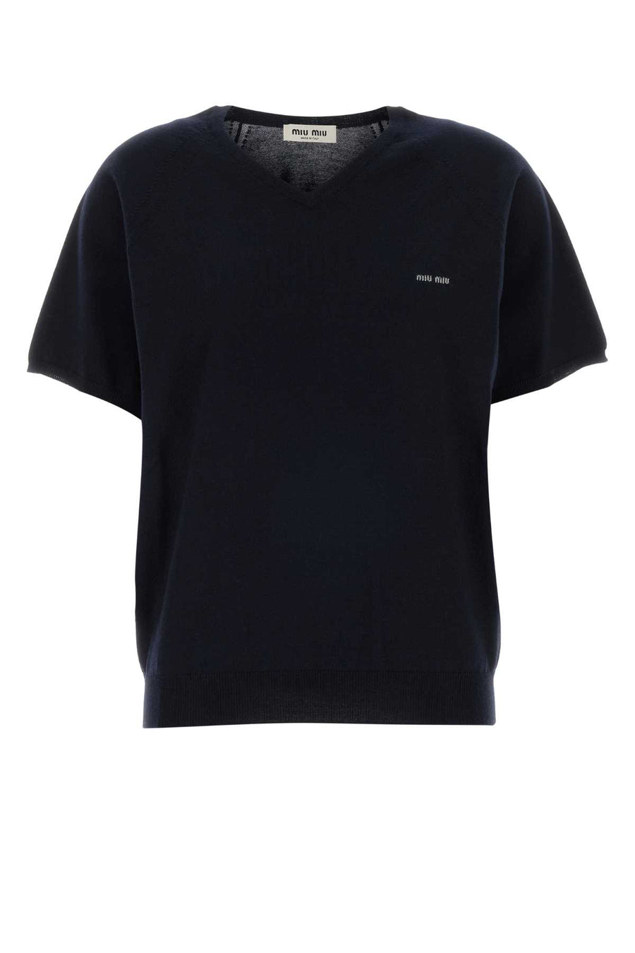 Miu Miu 100% Virgin wool sweater in navy