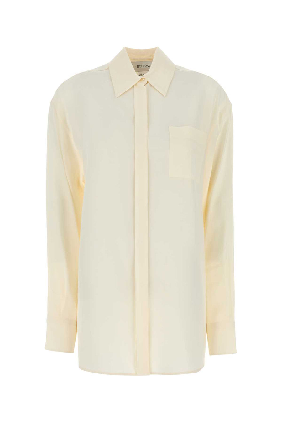 Ivory Silk Tonale Shirt Avorio Exterior: Camicie