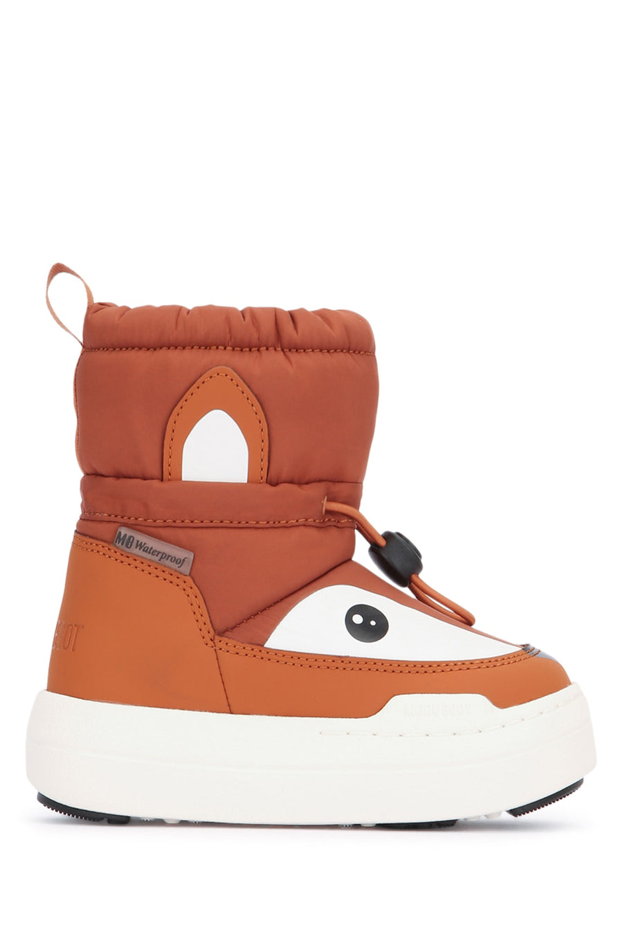 Moon Boot Park Nylon and leather boot in orange