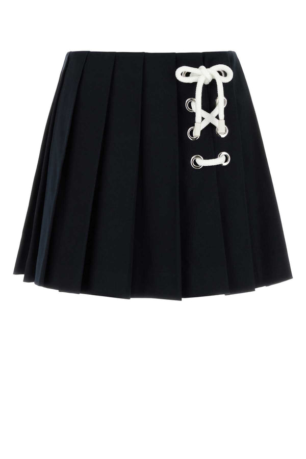 Prada 98% cotton skirt in black