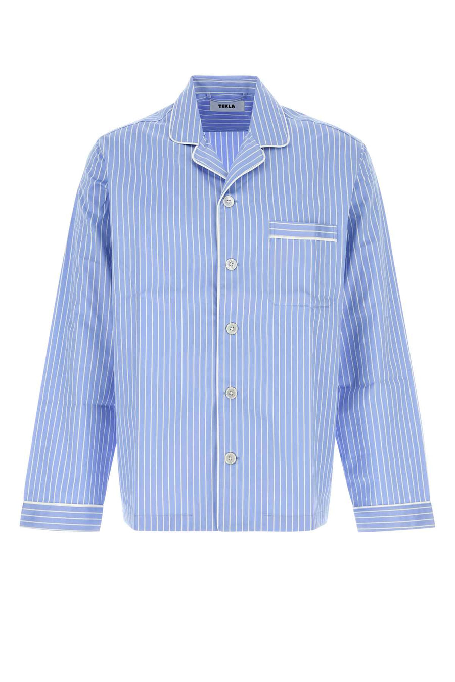 Tekla Pyjamas 100% Organic cotton shirt in blue