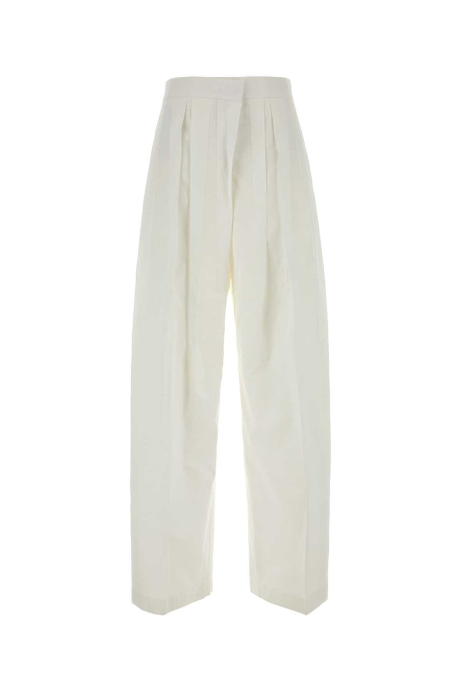 Jil Sander 86% Cotton trousers in beige