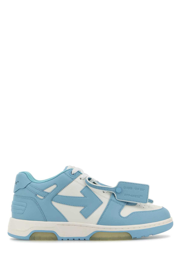 Off-White Exterior: 100% Calf sneaker in blue