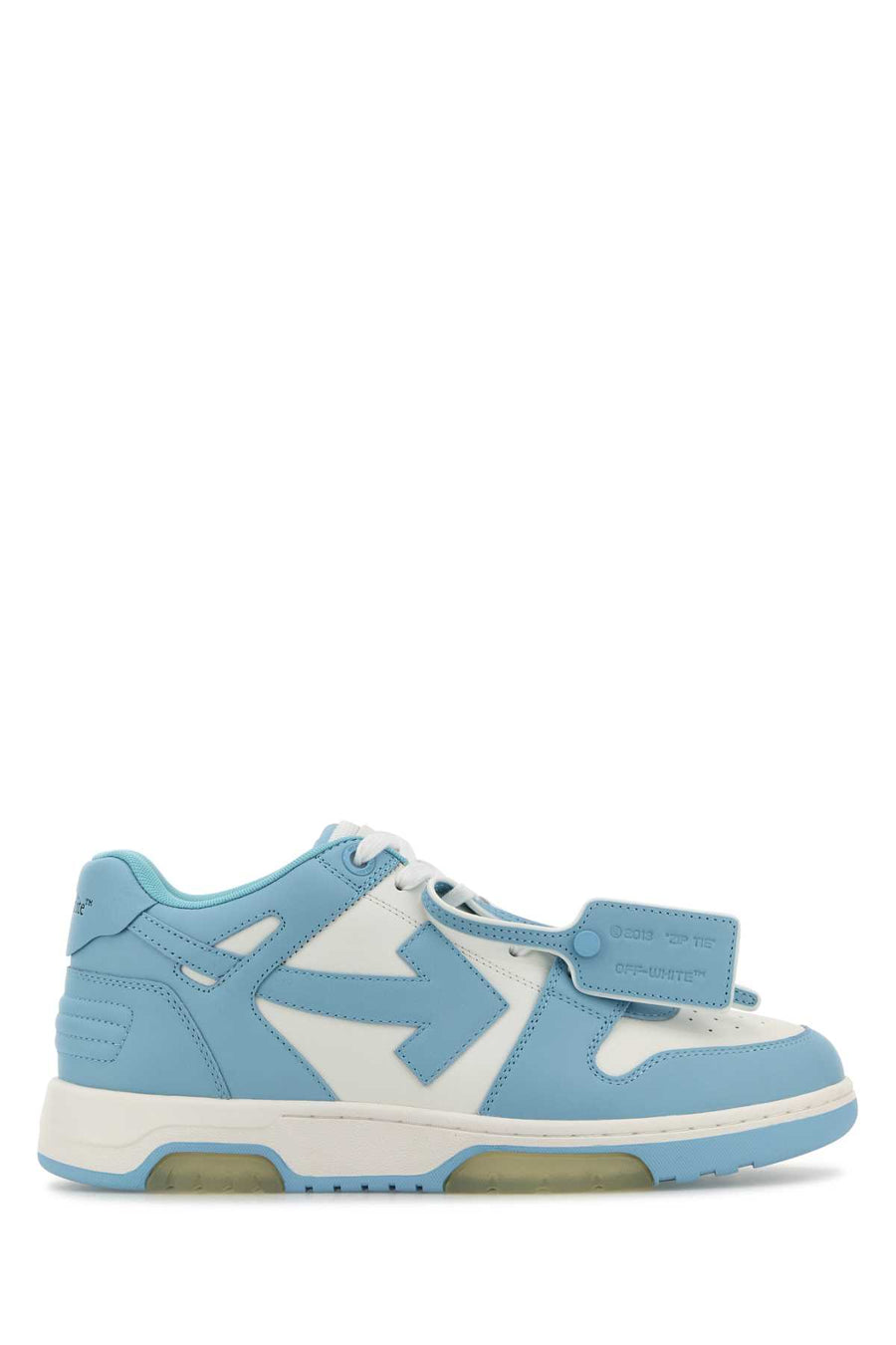 Off-White Exterior: 100% Calf sneaker in blue