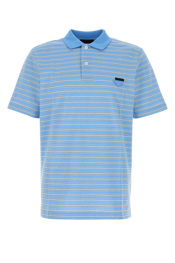 Prada 100% Cotton polo shirt in blue