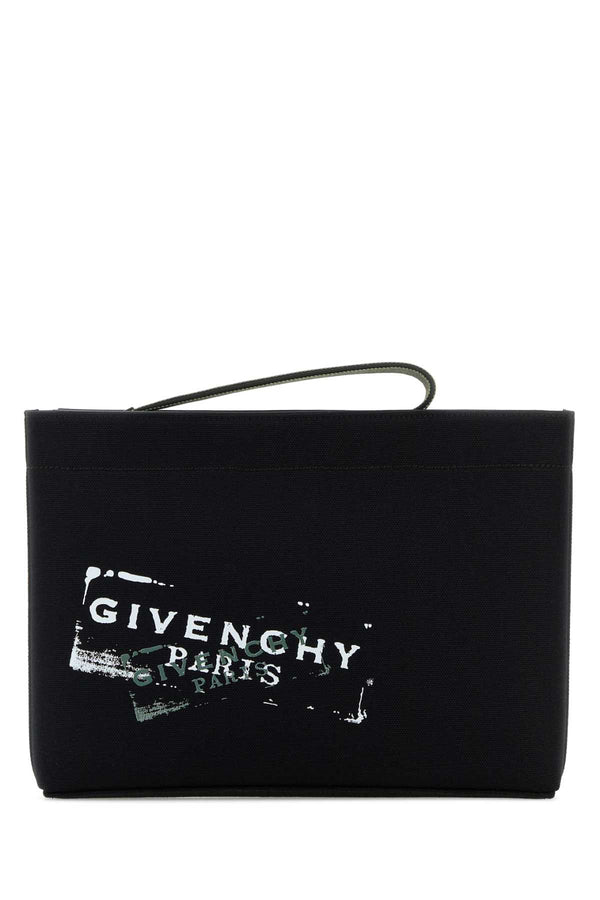 Givenchy Pouch Exterior: 100% Cotton clutch in black