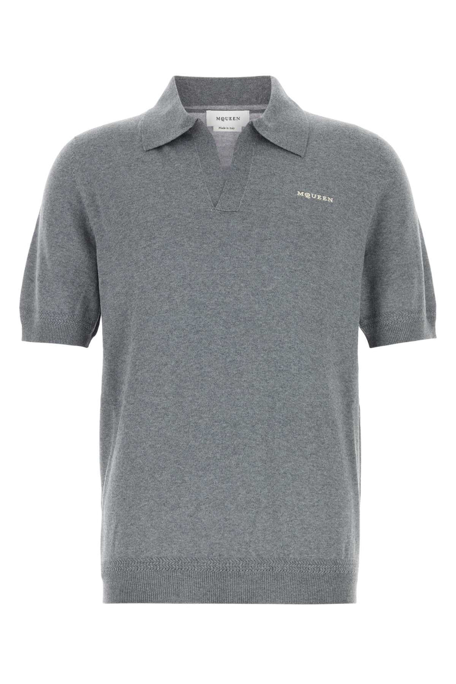 Alexander McQueen 100% Wool polo in gray