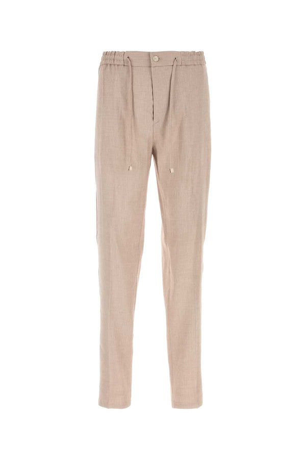 Etro 53% Lino trousers in beige
