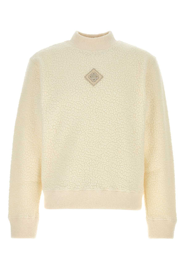 Casablanca Cashmere 39% Wool sweatshirt in beige