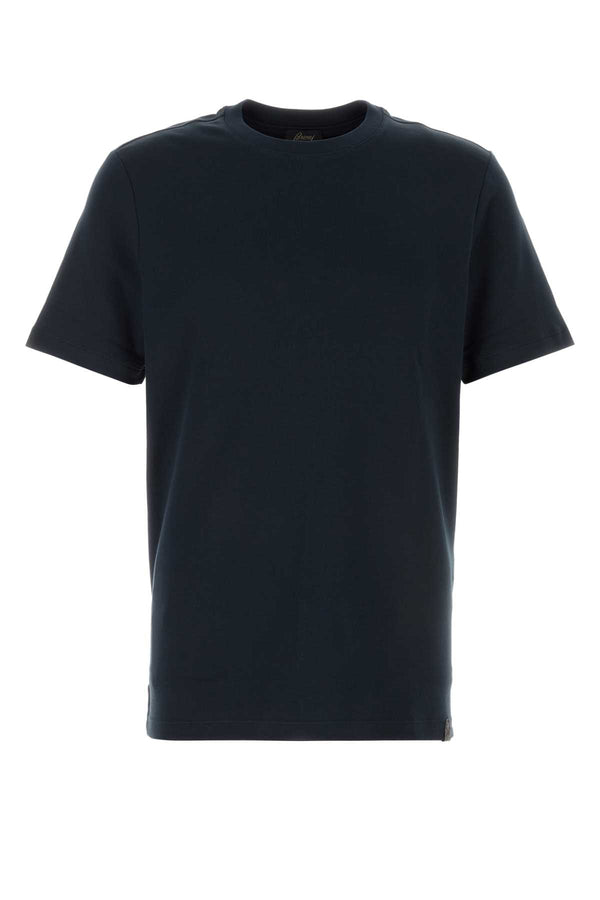 Brioni Island 100% Cotton t-shirt in navy