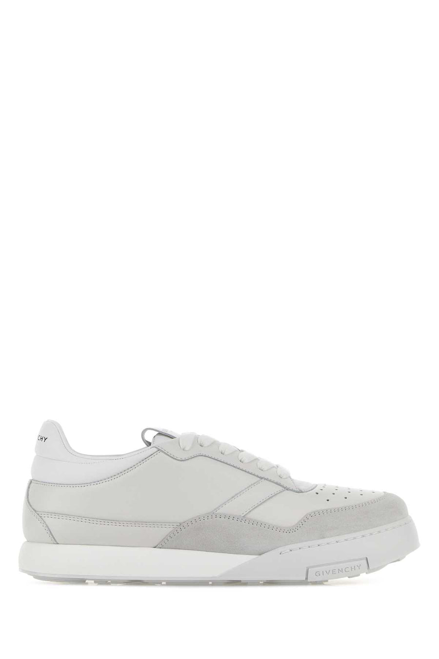 Givenchy Exterior: Calf leather and suede; Interior: Lambskin; Sole: Rubber sneaker in white