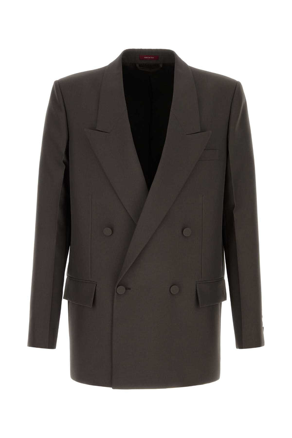 Gucci Exterior: 100% Polyester; Lining: 100% Viscose blazer in brown