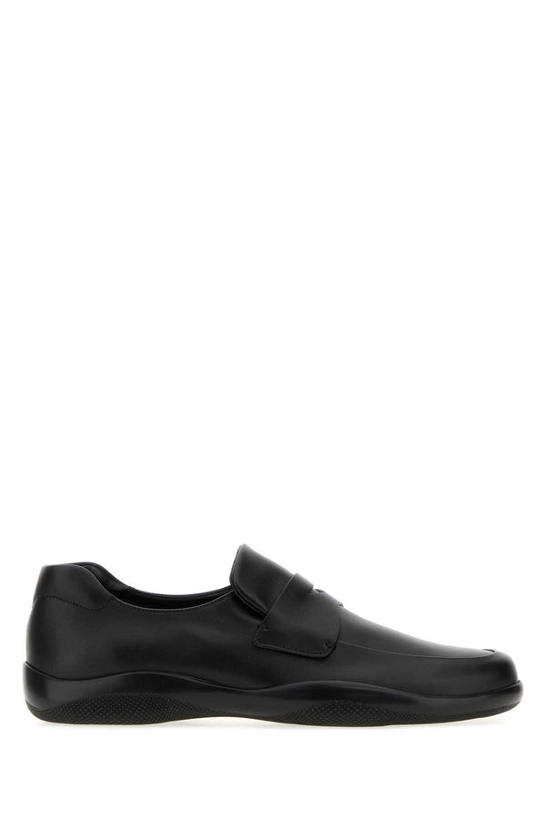 Prada Exterior: 100% Calf loafer in black