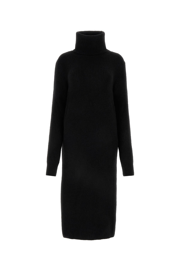Saint Laurent 56% wool dress in black