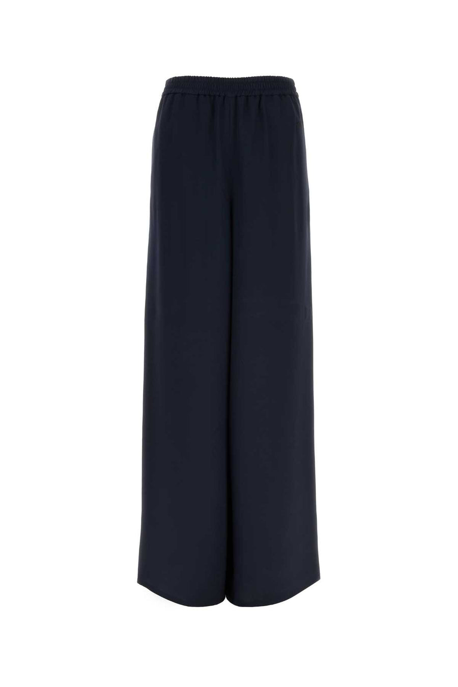 Max Mara 100% Silk trousers in navy