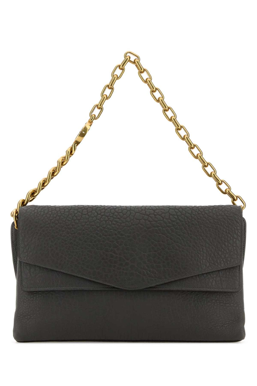Gucci With Exterior: 100% Leather; Lining: 100% Fabric; Finishing: Antiqued golden metal shoulder bag in gray