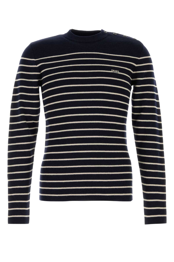 Prada 100% wool sweater in navy