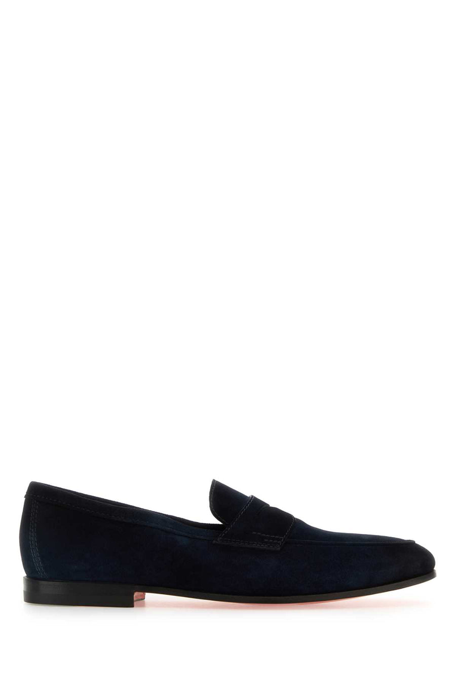 Santoni Exterior: Suede loafer in navy