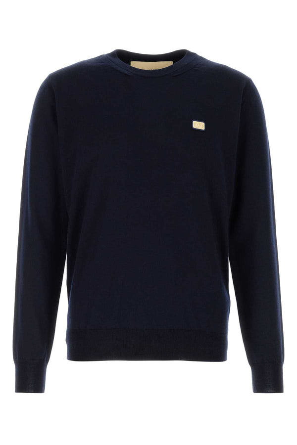 Valentino Garavani Regular 100% Virgin Wool sweater in navy