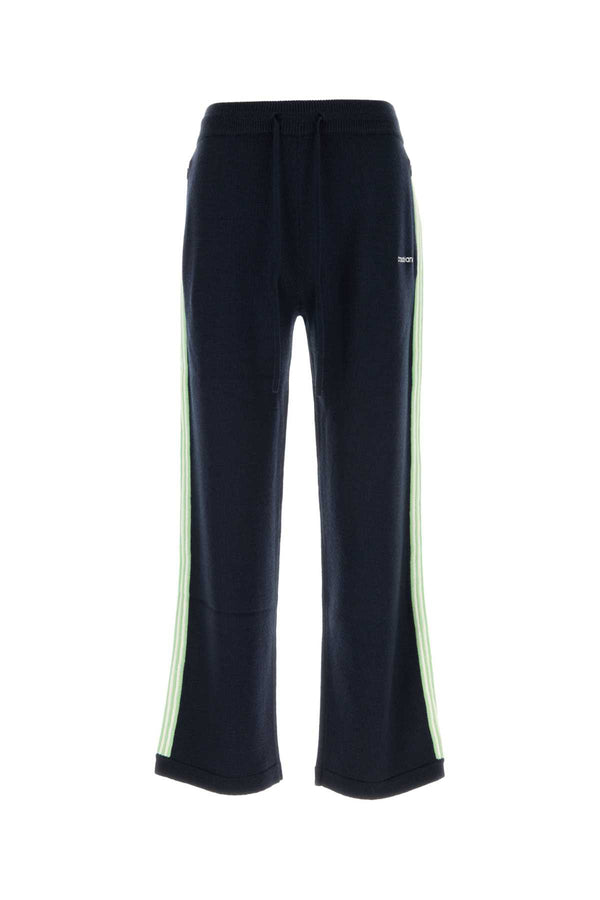 Casablanca 100% Merino wool jogger in navy