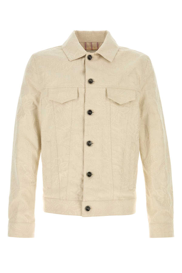 Etro Exterior: 98% Cotton 2% Elastane; Lining: 52% Viscose 48% Acetate jacket in beige