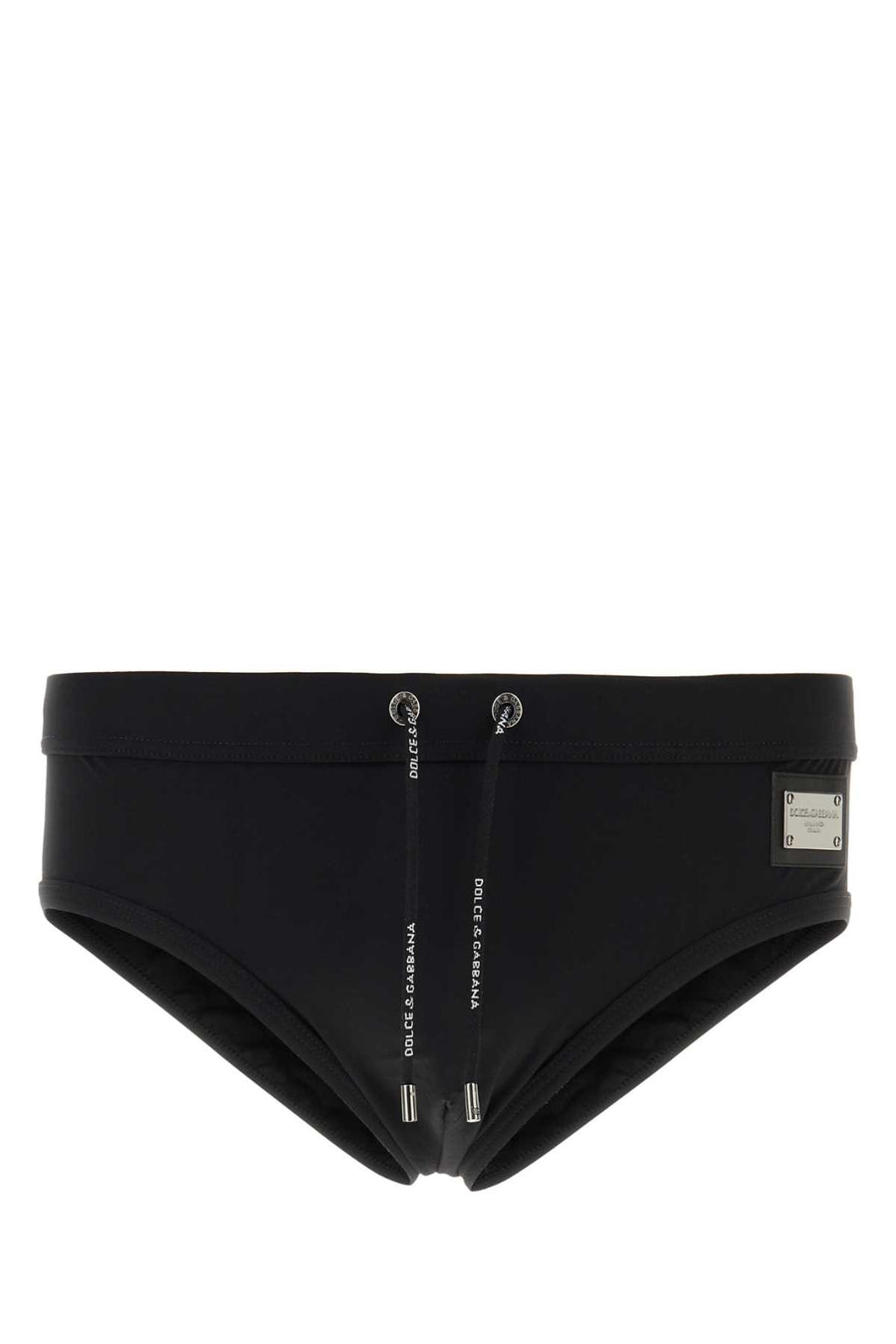 Dolce & Gabbana Nylon swimming brief in black