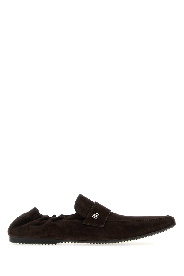 Balenciaga Loafer Exterior: 100% Calf; Interior: 100% Leather; Sole: Rubber loafer in brown