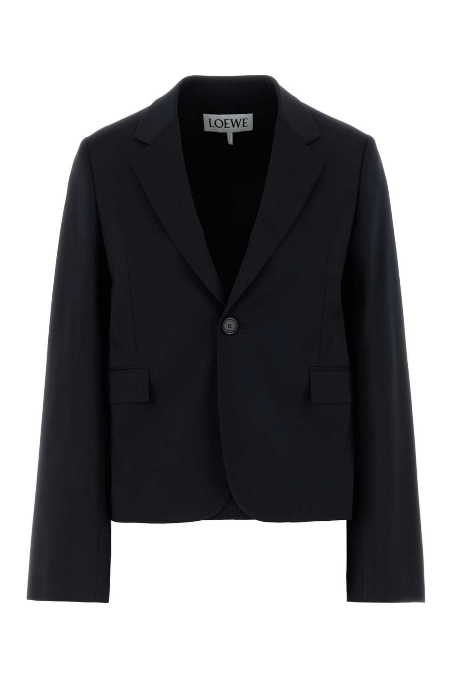 Loewe Exterior: 100% Wool; Lining: 50% Viscose blazer in navy