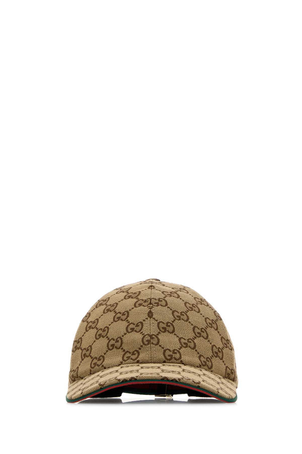 Gucci Emblem Cotton-Polyester baseball cap in brown